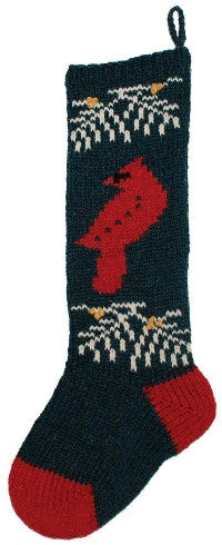 CS Maine Christmas cardinal classic stocking