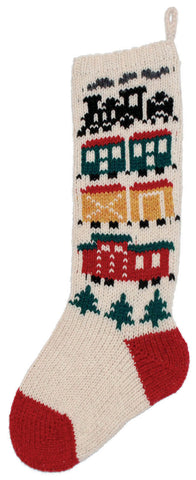 CS Christmas choo-choo classic stocking