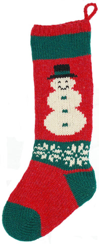CS Plain band snowman classic stocking