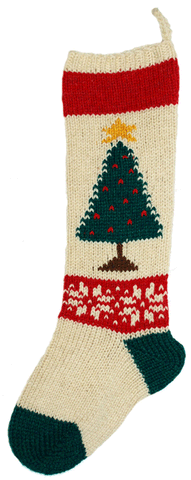CS Plain band tree classic stocking