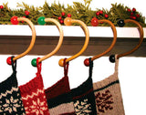 ASH Hardwood Sock Hooks®--simply the best stocking hanger on the market! Available in two styles....