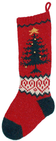 CS Tree with bells classic stocking
